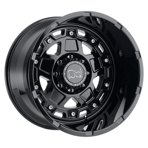 Black Rhino COMBAT Gloss Black 20x14 -76 8x180mm 125.1mm - WheelWiz