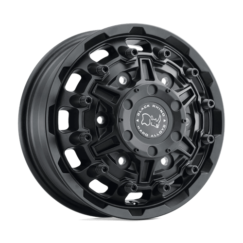 Black Rhino DESTROYER Textured Matte Black 16x6 +110 6x205mm 161.1mm - Wheelwiz