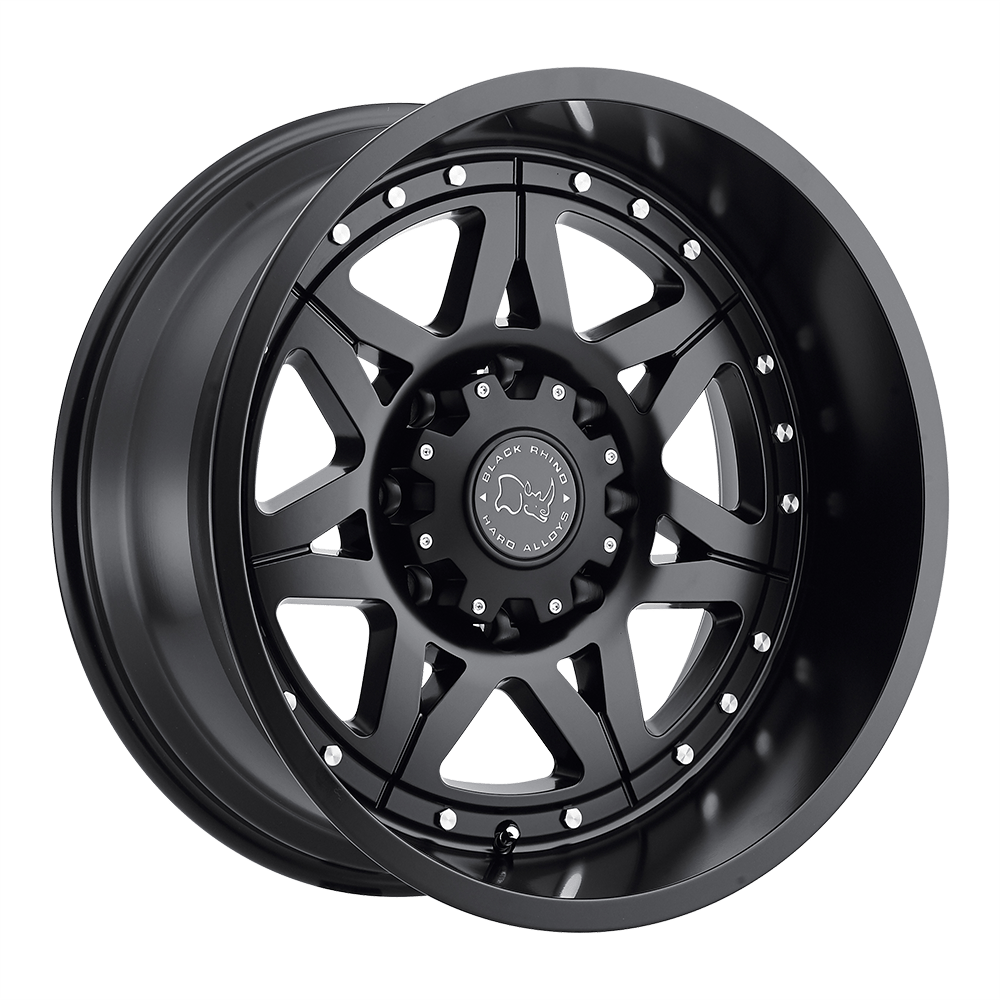 Black Rhino HAMMER Matte Black 18x9 -12 8x180mm 125.1mm - WheelWiz