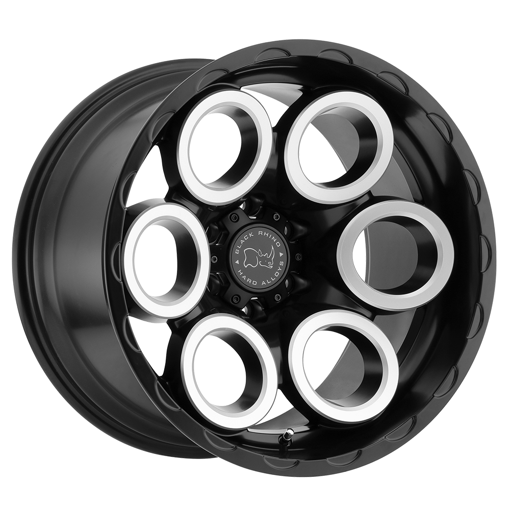Black Rhino MAGNUS Matte Black W/ Matte Machine Face &amp; Milled Window 20x9.5 +6 6x139.7mm 112.1mm - WheelWiz