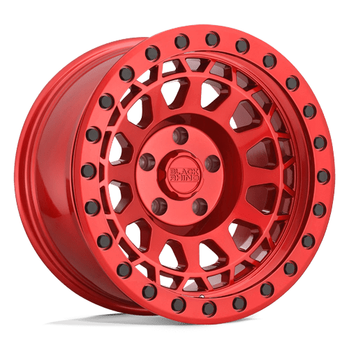 Black Rhino PRIMM Candy Red W/ Black Bolts 18x9.5 -18 5x127mm 71.5mm - Wheelwiz