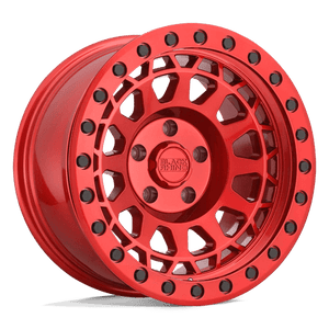 Black Rhino PRIMM Candy Red W/ Black Bolts 17x9 -18 5x127mm 71.5mm - Wheelwiz