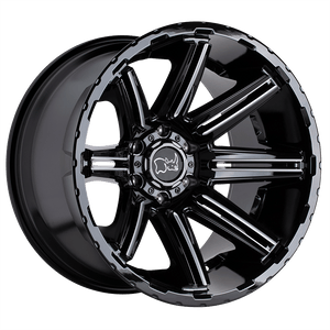 Black Rhino RAMPAGE Gloss Black 20x9.5 +18 5x127mm 71.5mm - WheelWiz