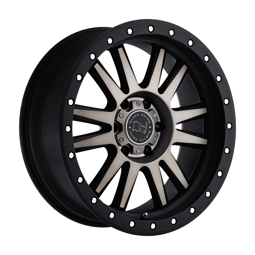 Black Rhino TANAY Matte Black W/ Machined Face & Dark Matte Tint 18x9 +12 8x170mm 125.1mm - WheelWiz