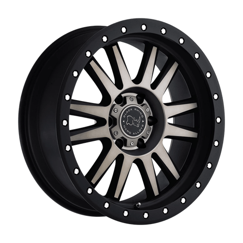 Black Rhino TANAY Matte Black W/ Machined Face & Dark Matte Tint 18x9 +12 8x170mm 125.1mm - WheelWiz