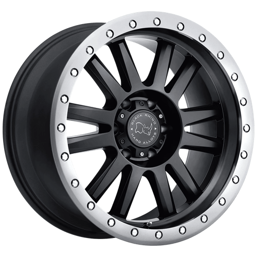 Black Rhino TANAY Matte Black W/ Matte Graphite Lip 17x9 +12 6x135mm 87.1mm - WheelWiz