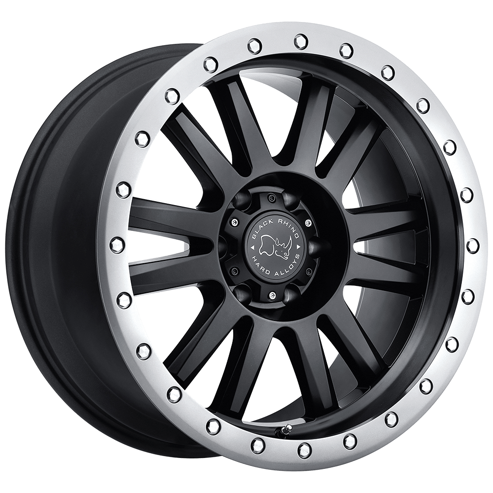 Black Rhino TANAY Matte Black W/ Matte Graphite Lip 17x9 +12 6x135mm 87.1mm - WheelWiz