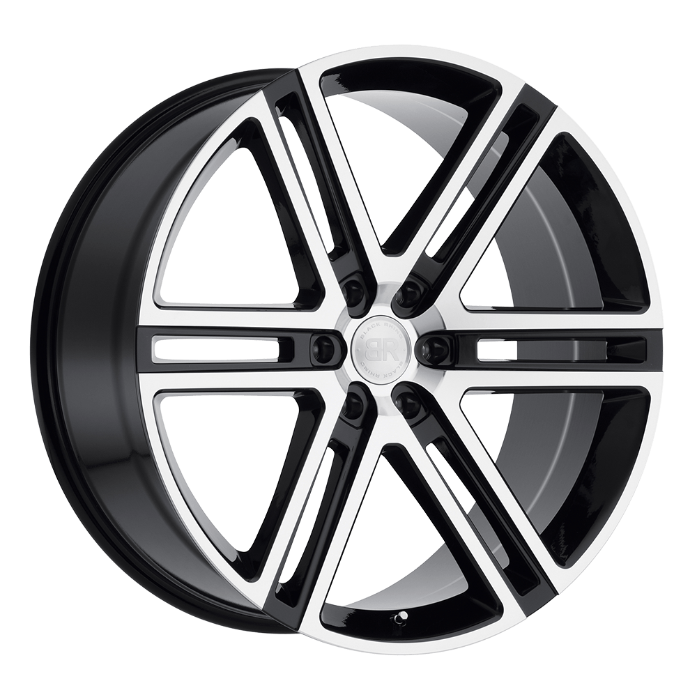 Black Rhino TIMBVATI Gloss Black W/ Mirror Cut Face 20x9.5 +30 6x120mm 67.1mm - WheelWiz