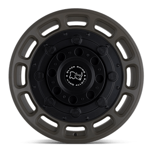 Black Rhino WARTHOG Matte Od Green W/ Black Center 17x8.5 -18 5x127mm 71.5mm - Wheelwiz