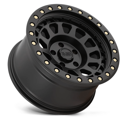 Black Rhino PRIMM Matte Black W/ Brass Bolts 17x9 0 5x127mm 71.5mm