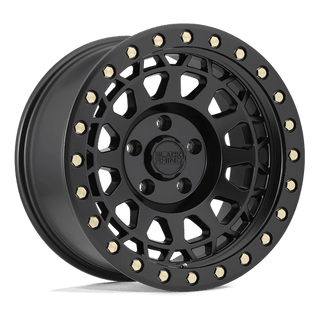 Black Rhino PRIMM Matte Black W/ Brass Bolts 17x9 0 8x165.1mm 122.4mm