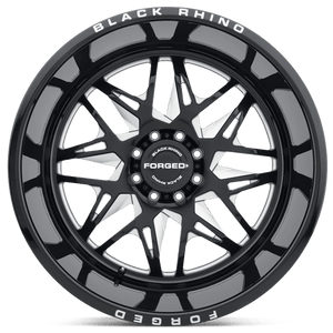 Black Rhino TWISTER Gloss Black Milled 24x14 -76 5x127mm 71.5mm - Wheelwiz