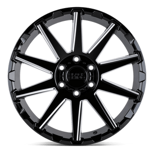 Black Rhino TYPHOON Gloss Black W/ Milled Spokes 20x9.5 +12 6x135mm 87.1mm - Wheelwiz