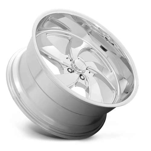 US MAG U132 DESPERADO Chrome 22x10.5 +1 5x120.65mm 72.6mm - Wheelwiz