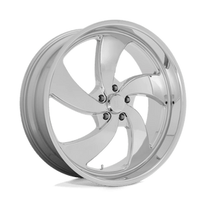 US MAG U132 DESPERADO Chrome 22x8.5 +01 5x120.65mm 72.6mm - WheelWiz