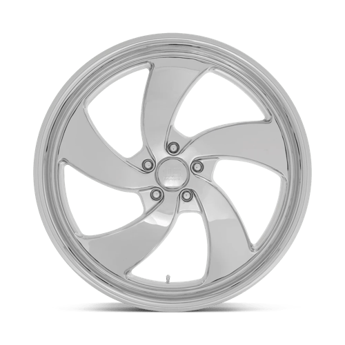 US MAG U132 DESPERADO Chrome 24x10 +5 5x120.65mm 72.6mm - Wheelwiz