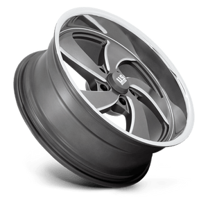US MAG U133 DESPERADO Anthracite Milled Diam-cut Lip 20x8 +1 5x120.65mm 72.6mm - Wheelwiz