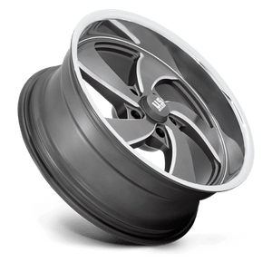 US MAG U133 DESPERADO Anthracite Milled Diam-cut Lip 20x9.5 +1 5x127mm 78.1mm - Wheelwiz