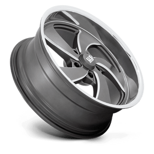 US MAG U133 DESPERADO Anthracite Milled Diam-cut Lip 20x9.5 +1 5x120.65mm 72.6mm - Wheelwiz