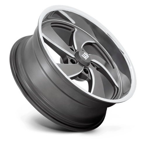 US MAG U133 DESPERADO Anthracite Milled Diam-cut Lip 20x9.5 +1 5x127mm 78.1mm - Wheelwiz