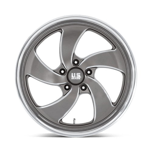 US MAG U133 DESPERADO Anthracite Milled Diam-cut Lip 20x9.5 +1 5x120.65mm 72.6mm - Wheelwiz