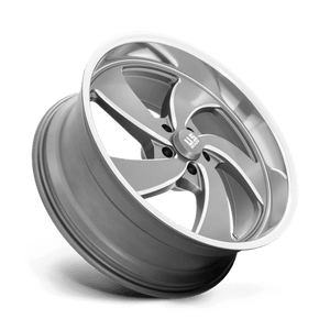 US MAG U133 DESPERADO Anthracite Milled Diam-cut Lip 22x10.5 +1 5x120.65mm 72.6mm - Wheelwiz