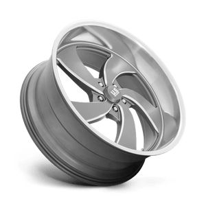 US MAG U133 DESPERADO Anthracite Milled Diam-cut Lip 24x10 +5 5x120.65mm 72.6mm - Wheelwiz