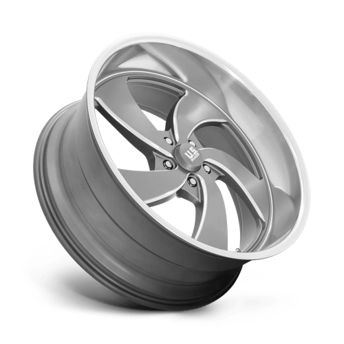 US MAG U133 DESPERADO Anthracite Milled Diam-cut Lip 24x10 +5 5x127mm 78.1mm - Wheelwiz