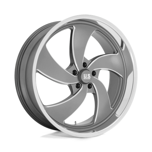 US MAG U133 DESPERADO Anthracite Milled Diamond Cut Milled 24x10 +05 5x127mm 78.1mm - WheelWiz