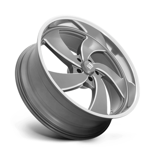 US MAG U133 DESPERADO Anthracite Milled Diam-cut Lip 24x9 +1 5x120.65mm 72.6mm - Wheelwiz