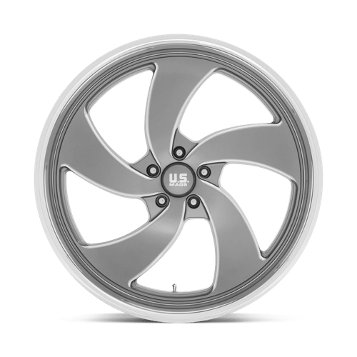 US MAG U133 DESPERADO Anthracite Milled Diam-cut Lip 24x9 +1 5x120.65mm 72.6mm - Wheelwiz