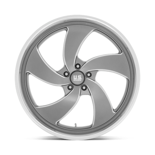 US MAG U133 DESPERADO Anthracite Milled Diam-cut Lip 24x9 +1 5x127mm 78.1mm - Wheelwiz