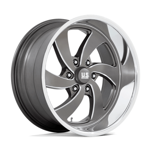 US MAG U133 DESPERADO Anthracite Milled Diam-cut Lip 20x9.5 +1 6x139.7mm 90.7mm - Wheelwiz