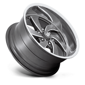 US MAG U133 DESPERADO Anthracite Milled Diam-cut Lip 20x9.5 +1 6x139.7mm 90.7mm - Wheelwiz