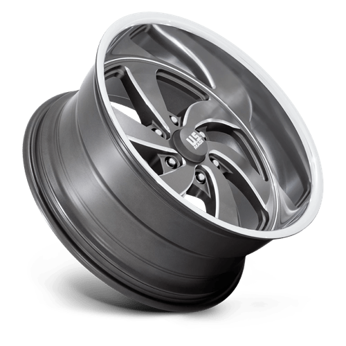 US MAG U133 DESPERADO Anthracite Milled Diam-cut Lip 20x9.5 +1 6x139.7mm 90.7mm - Wheelwiz