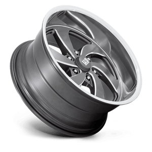 US MAG U133 DESPERADO Anthracite Milled Diam-cut Lip 20x9.5 +1 6x139.7mm 90.7mm - Wheelwiz
