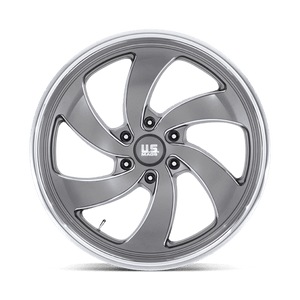 US MAG U133 DESPERADO Anthracite Milled Diam-cut Lip 22x9 +25 6x139.7mm 78.1mm