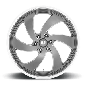 US MAG U133 DESPERADO Anthracite Milled Diam-cut Lip 24x9 +25 6x139.7mm 78.1mm - Wheelwiz