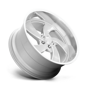US MAG U134 DESPERADO Silver Brushed Face Milled Diamond Cut Milled 22x10.5 +1 5x120.65mm 72.6mm - Wheelwiz