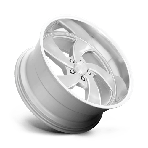 US MAG U134 DESPERADO Silver Brushed Face Milled Diamond Cut Milled 22x8.5 +1 5x127mm 78.1mm - Wheelwiz