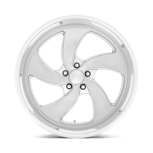 US MAG U134 DESPERADO Silver Brush Face Mill Dc-lip 22x8.5 +1 5x120.65mm 72.6mm - Wheelwiz