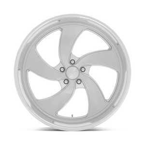 US MAG U134 DESPERADO Silver Brush Face Mill Dc-lip 24x10 +5 5x120.65mm 72.6mm - Wheelwiz