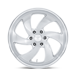 US MAG U134 DESPERADO Silver Brush Face Mill Dc-lip 22x9 +25 6x135mm 87.1mm - Wheelwiz