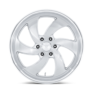 US MAG U134 DESPERADO Silver Brush Face Mill Dc-lip 22x9 +25 6x135mm 87.1mm - Wheelwiz