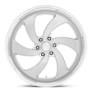 US MAG U134 DESPERADO Silver Brush Face Mill Dc-lip 24x9 +25 6x139.7mm 78.1mm - Wheelwiz