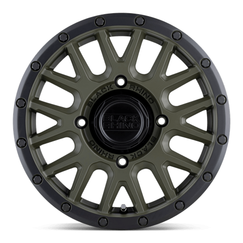 Black Rhino LA PAZ UTV Olive Drab Green W/ Black Lip 15x7 +36 4x137mm 106.1mm - Wheelwiz