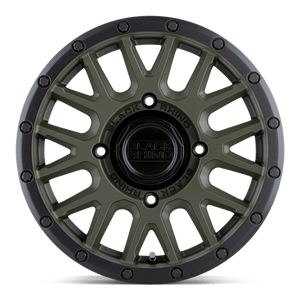 Black Rhino LA PAZ UTV Olive Drab Green W/ Black Lip 15x7 +51 4x110mm 80.2mm - Wheelwiz
