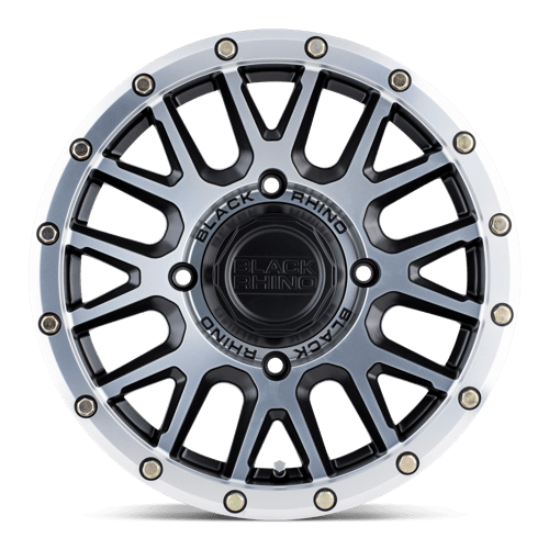 Black Rhino LA PAZ UTV Semi Gloss Black W/ Mach Face 14x7 +36 4x110mm 80.2mm - Wheelwiz