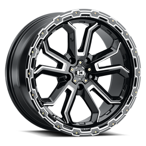 Vision Wheel 405 Gloss Black Milled Spoke 17x8 +30 5x110mm 73.1mm - Wheelwiz