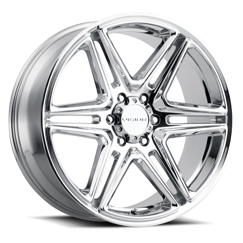 Vision Wheel 476 Chrome 20x9 +30 6x120mm 66.9mm - Wheelwiz